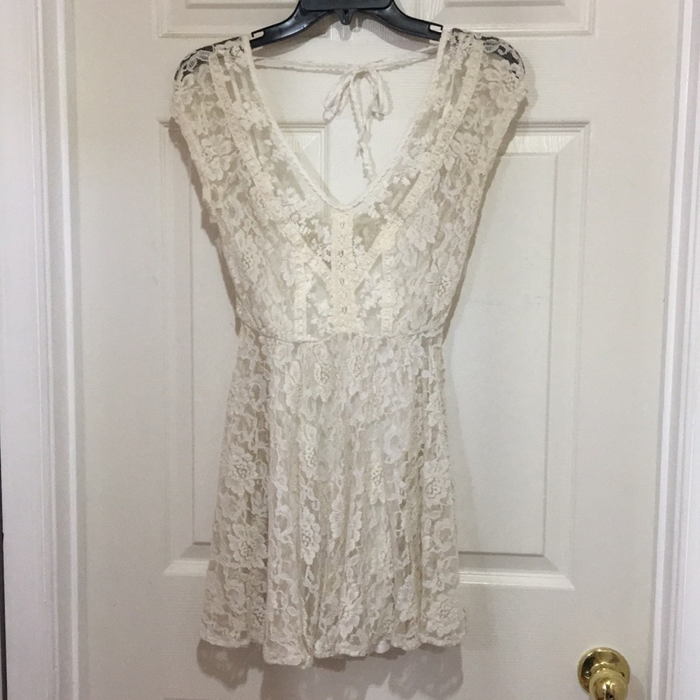 Lace Dress with Slip